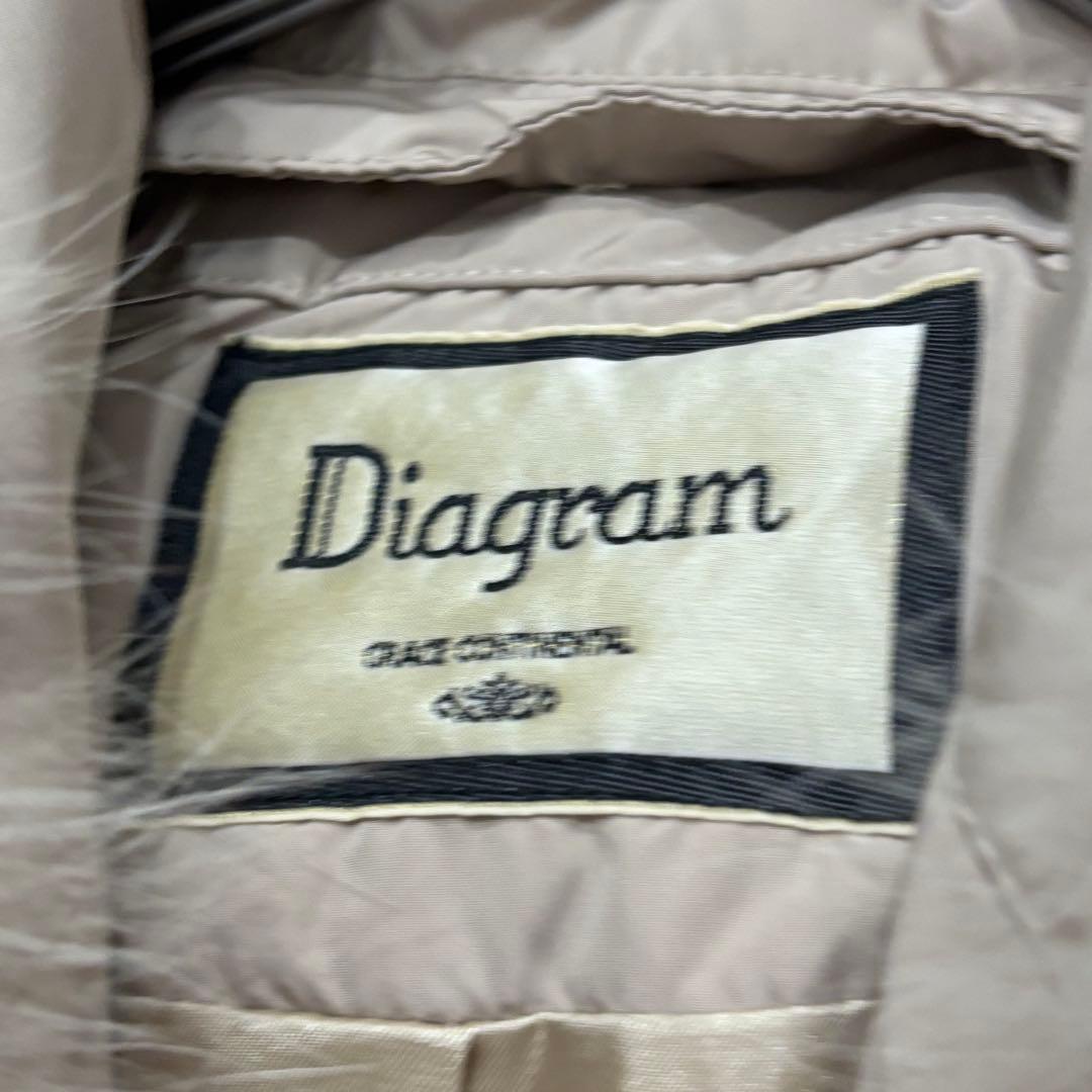 美品 diagram フォックスファー トリミング ダウン コート - メルカリ