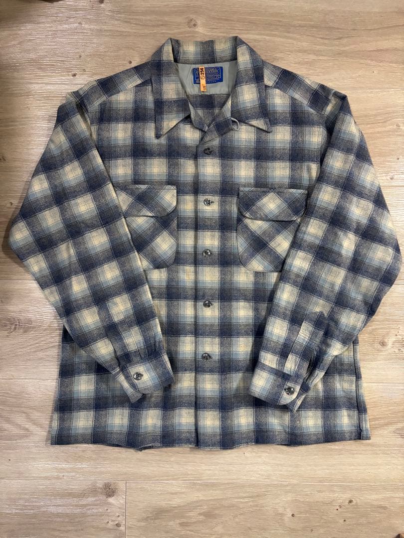 や*じ様 70s ペンドルトン ウールチェックシャツ サイズL 70s pendleton ペンドルトン ウール チェック シャツ Lサイズ - メルカリ