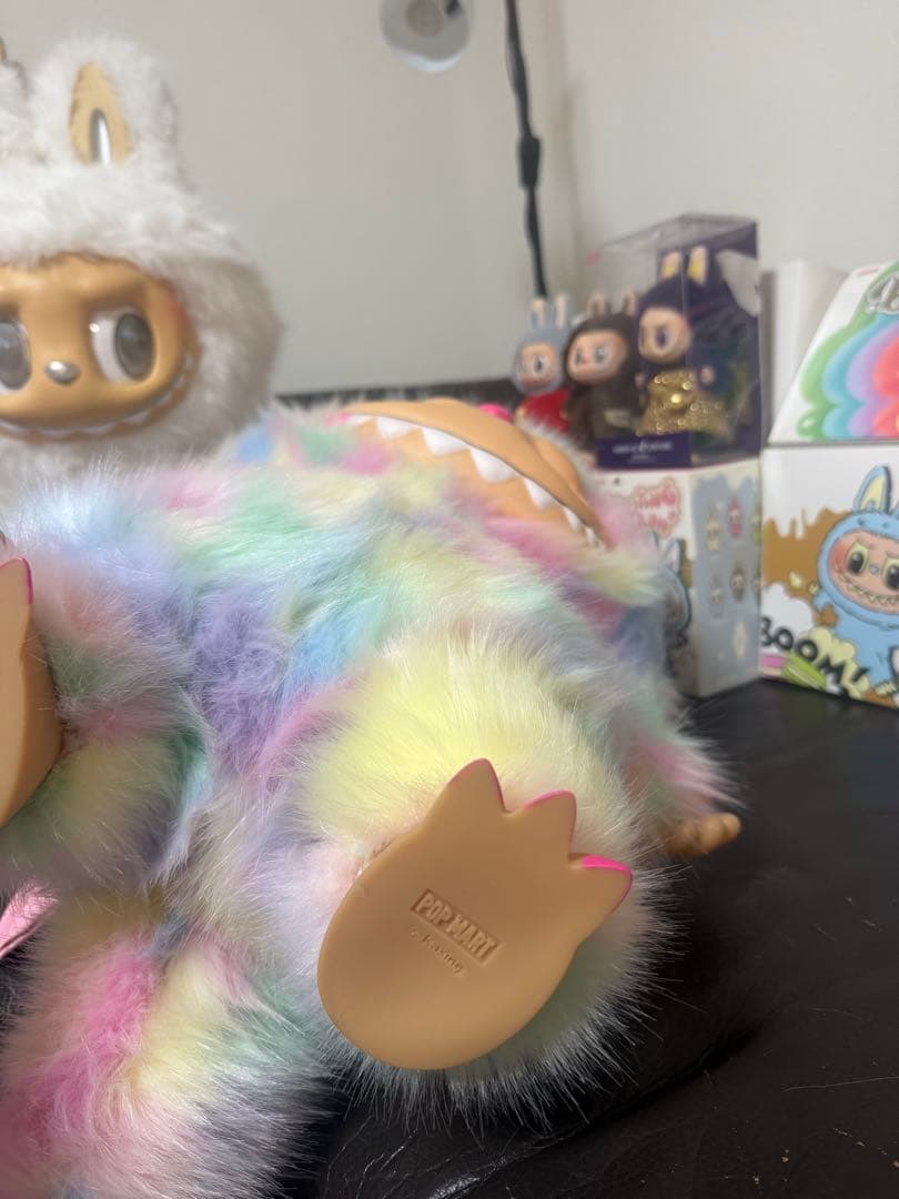 超特大60cmマカロンジモモ 夢色ふわもこ羽付き＆ピンクびれ スペシャルオーダー