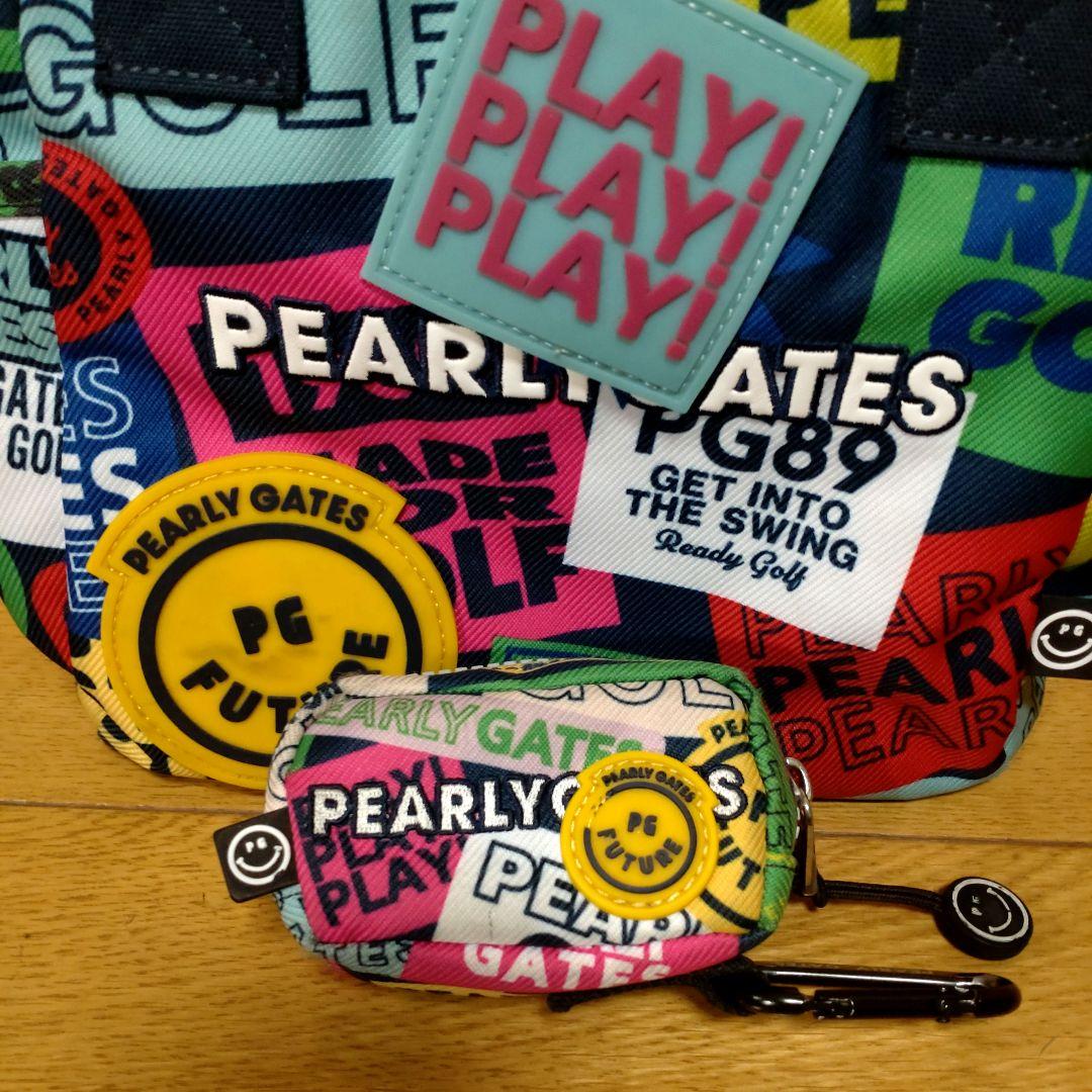 パーリーゲイツ カラフルワッペン キャディバッグ ヘッドカバー バッグ