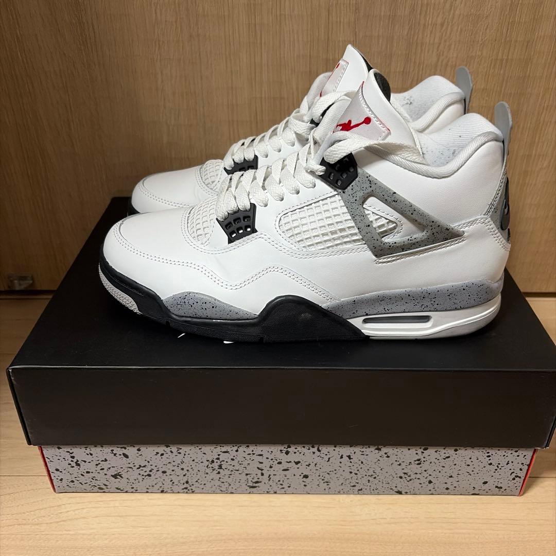 ナイキ エアジョーダン 4 \"ホワイト/セメント\" 27.5cm