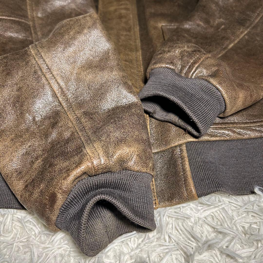 90S L.L.Bean ゴートスキン A-2 レザー フライトジャケット