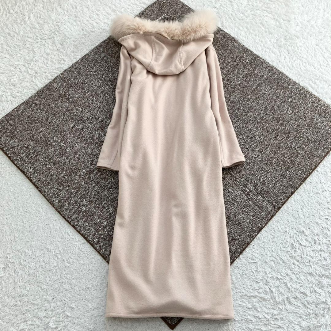 美品✨ダイアグラム リバーコート ダブルフェイス カシミヤ フォックス