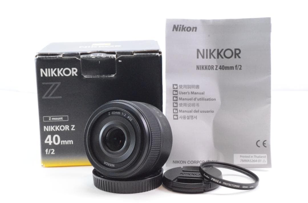 Nikon Z 40mm F2 元箱付 ニコン レンズ Nikkor Z 40mm f2は、Nikonユーザーへの最高のプレゼントであろう