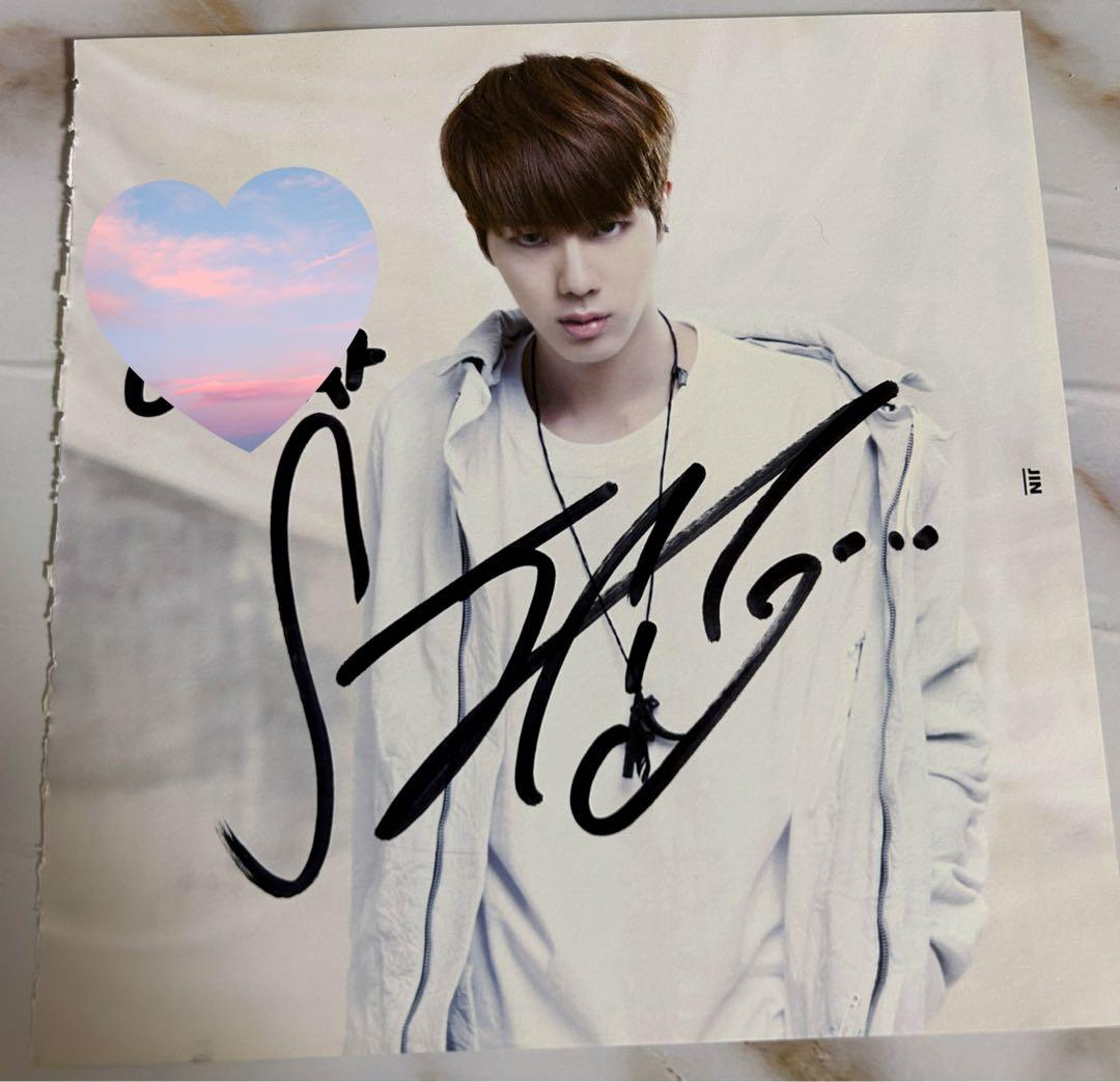 BTS ジン 韓国サイン会 直筆サイン - メルカリ