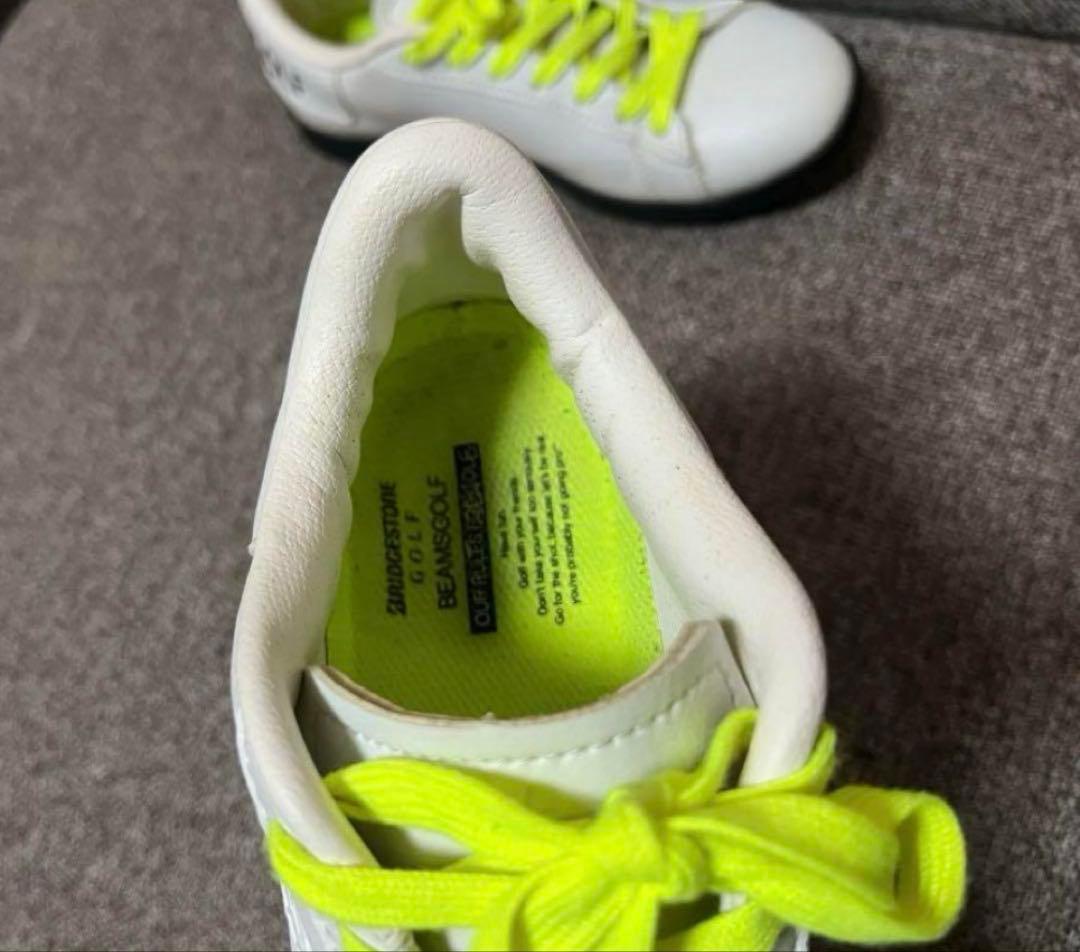 BEAMSGOLF ゴルフシューズ 23.5cm ロゴホワイト/イエロー