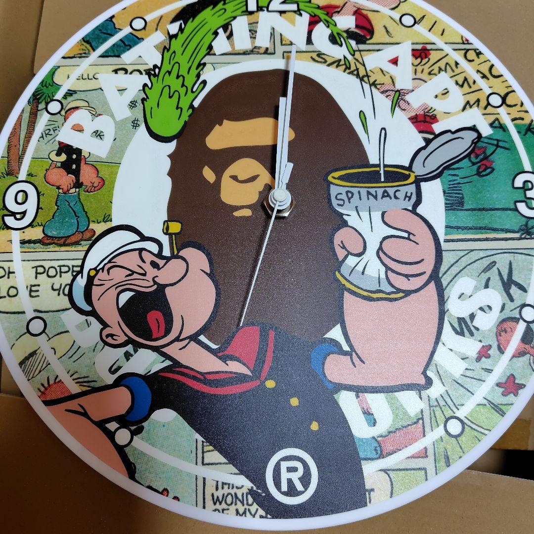 アベイシングエイプ✕ポパイ 壁掛け時計 - メルカリ
