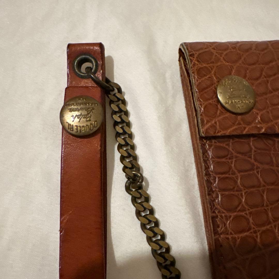 RRL クロコダイル型押し 二つ折り財布 - メルカリ