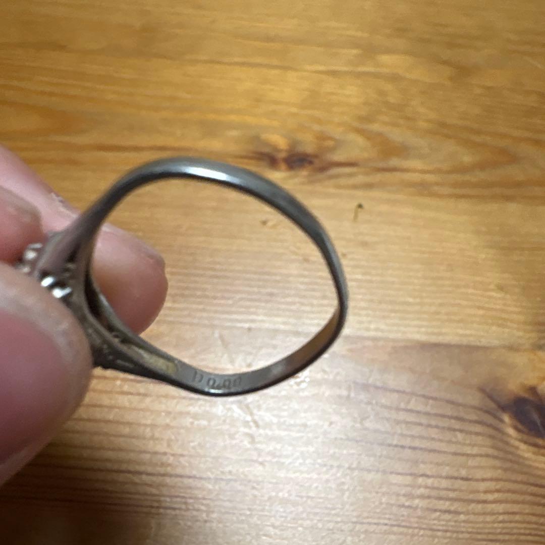 Pt900 ダイヤモンド 0.62ct D0.09 リング 総重量5g プラチナ