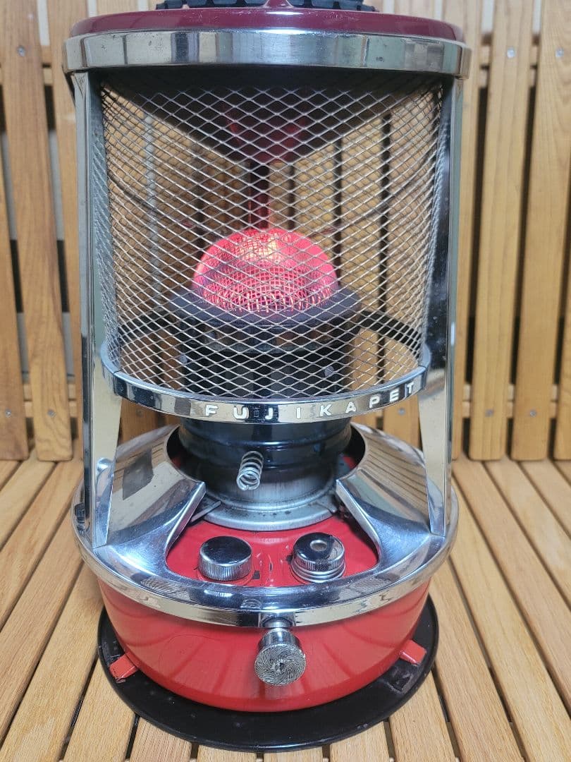 赤フジカ フジカ ペット 石油ストーブ FUJIKAPET 昭和 ビンテージ FUJIKA-PET,フジカペット,KP-2型,フジカ石油ストーブ - BURN-UPS!