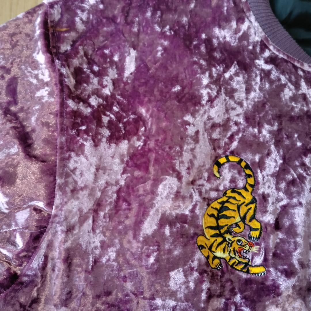 希少】LEGENDA 伝説東京 ベロアブルゾン パープル FREE - メルカリ
