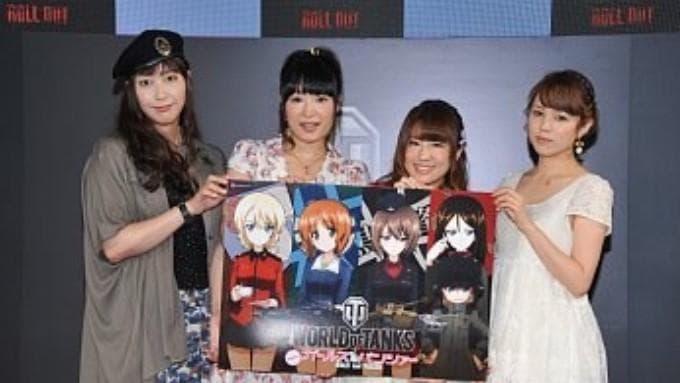 当選通知有】ガールズ&パンツァー 直筆サイン入りB2ポスター 上坂すみれ 他