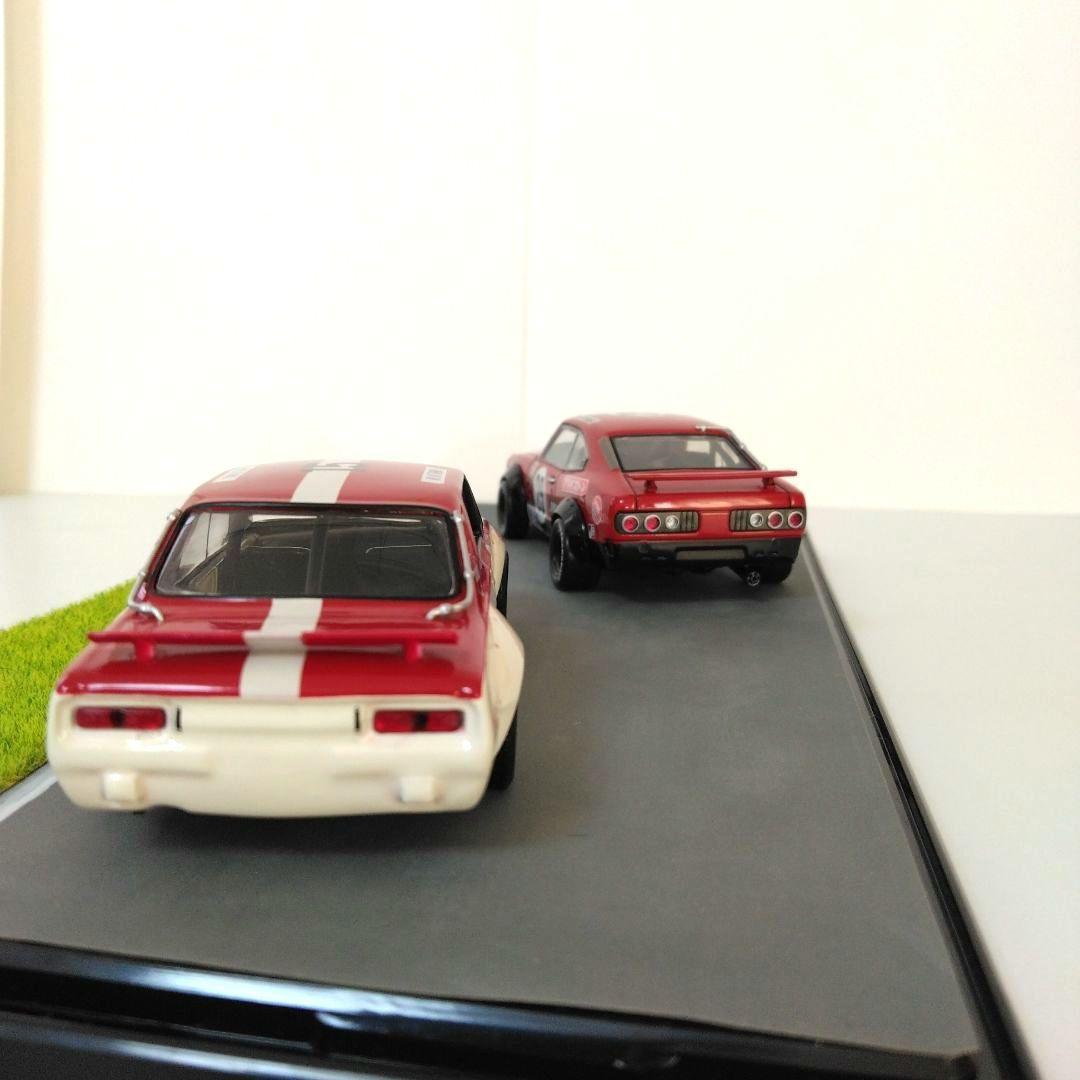 京商 サバンナ RXー3 スカイラインGTーR ミニカーセット 1/43 - メルカリ