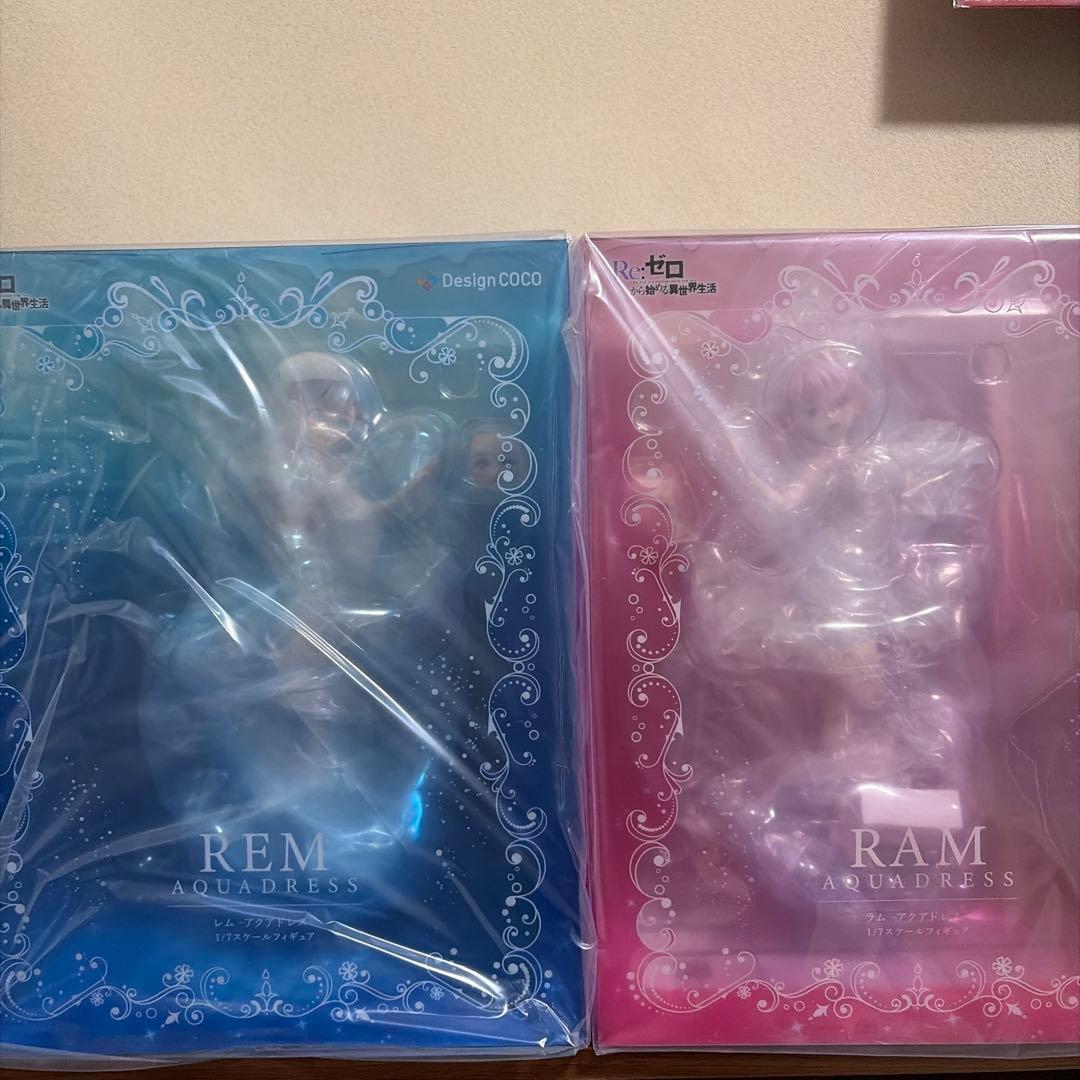 Re:ゼロから始める異世界生活 レム ラム アクアドレスフィギュア