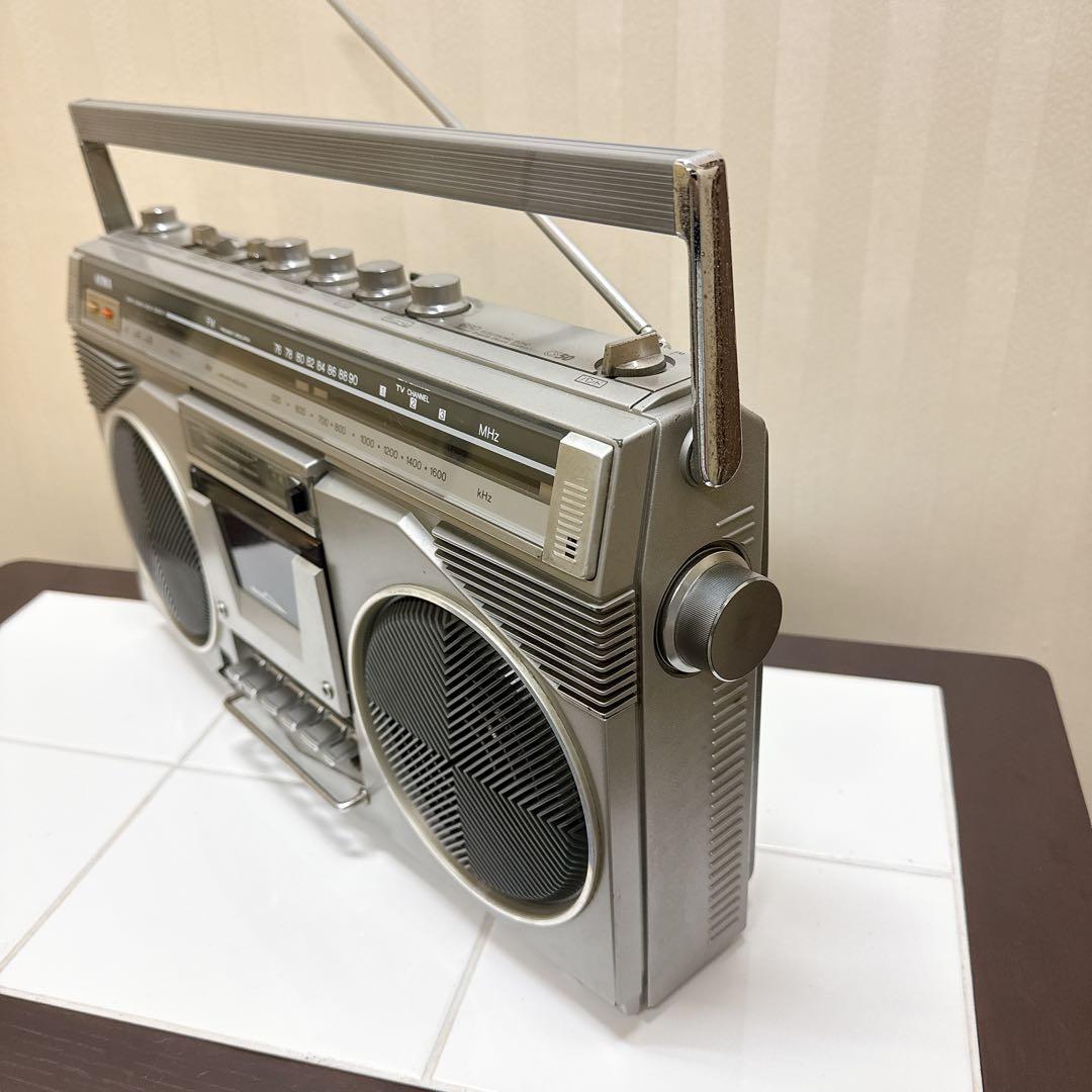 AIWA CS-50 日本製 ラジカセ シルバー FM/AM受信OK 昭和レトロ - メルカリ