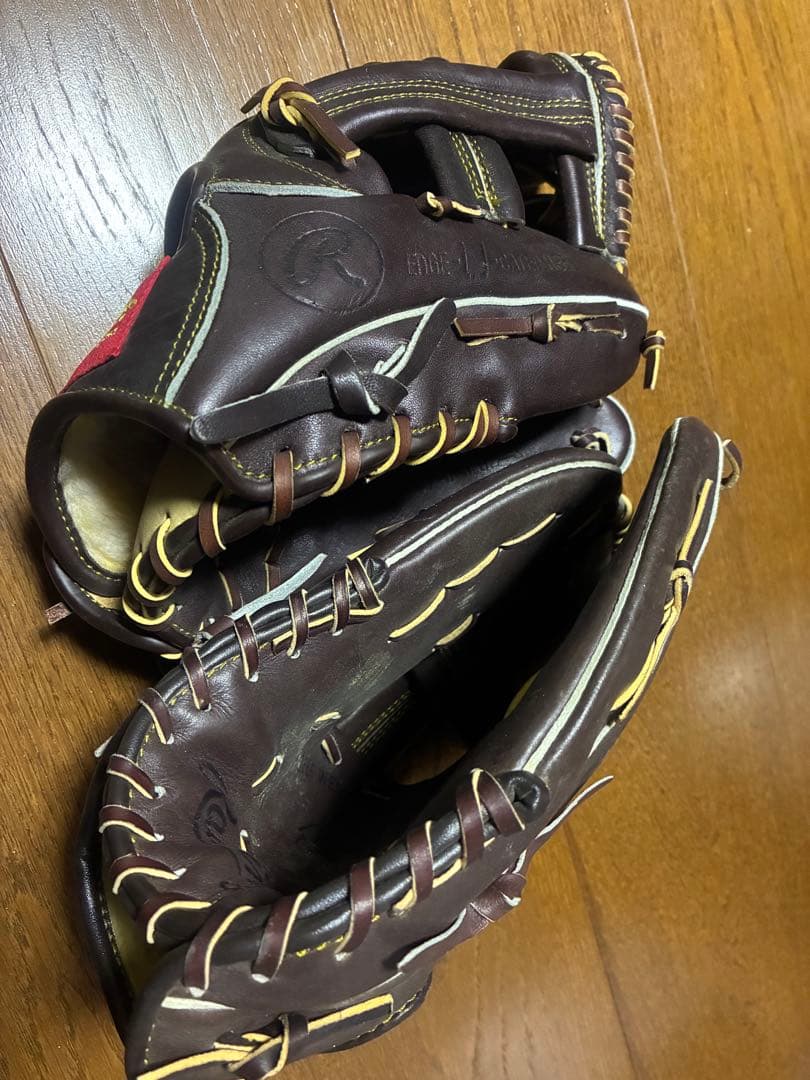 野球グローブ 2個セット！！asics Rawlings 子供用 状態良 - グローブ