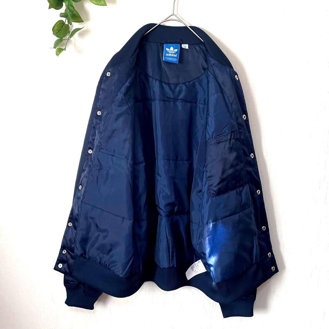 adidas】スカジャン 400C 虎柄刺繍 MA-1 希少 青 - メルカリ