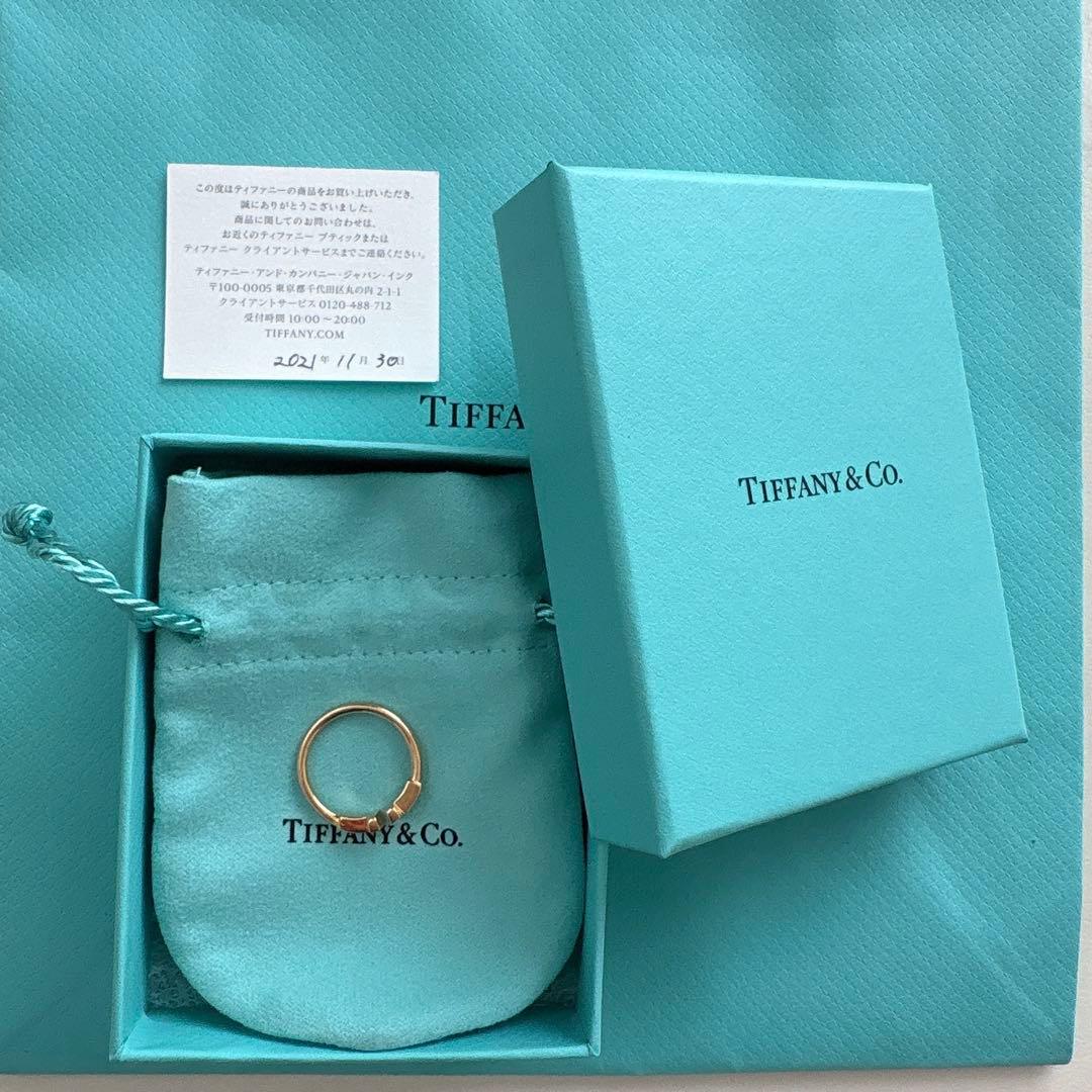 Tiffany & Co. Tワイヤーリング 8号 Au750 K18 TIFFANY&Co.（ティファニー） TIFFANY & Co. Tワイヤー リング 指輪