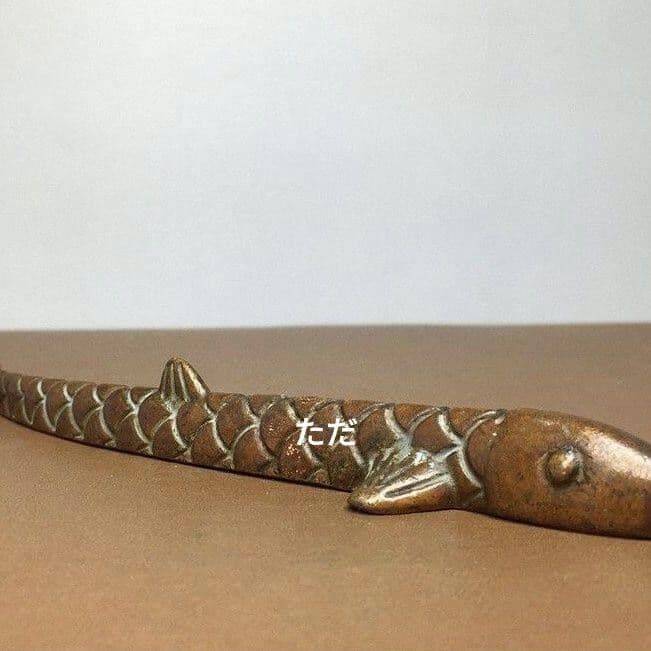 銅製 鯉 書房文鎮 筆架 書道具 文房具 現代工芸品 美術品 置物 - メルカリ