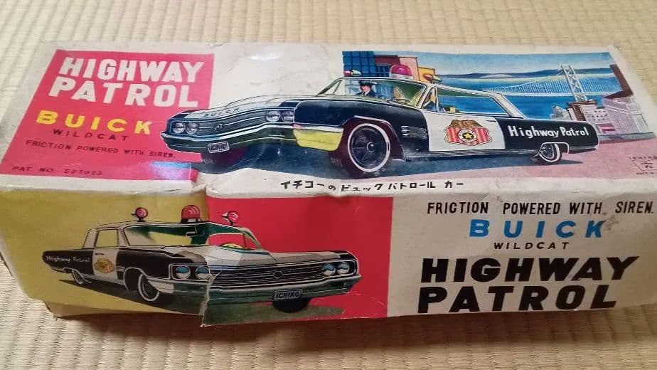 イチコー ハイウェイパトロールカー ビュイック ワイルドキャット 箱付き ブリキ