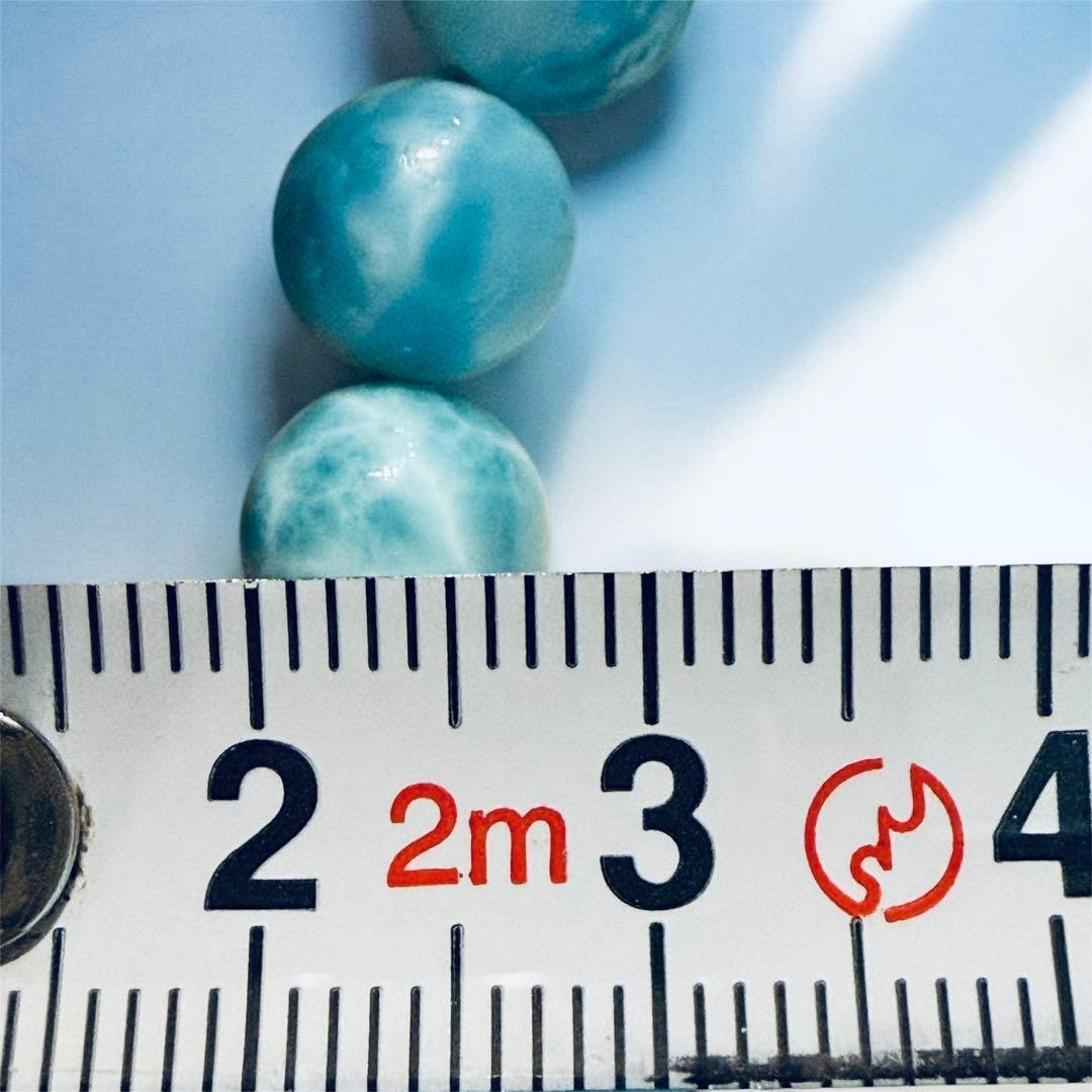 ら*中様 ラリマー ビーズブレスレット 18.5g 7mm前後