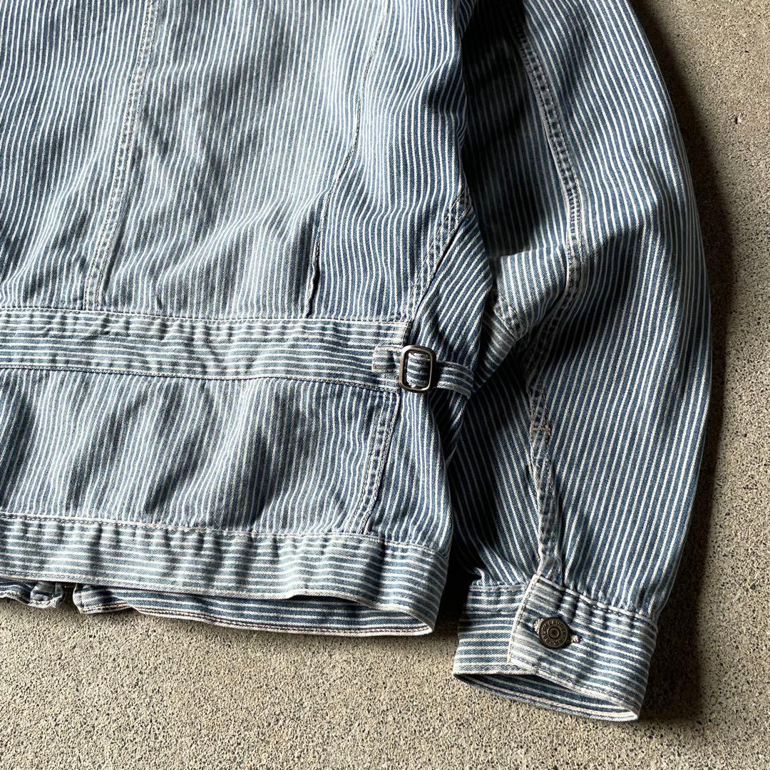 90s USA製 RRL ダブルアールエル ヒッコリー ジャケット 三ツ星タグ