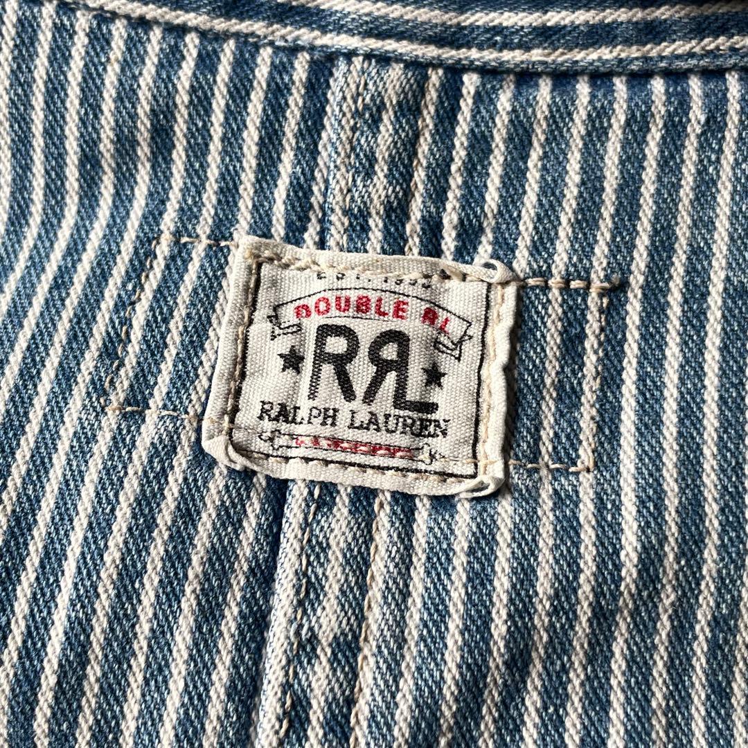 90s USA製 RRL ダブルアールエル ヒッコリー ジャケット 三ツ星タグ