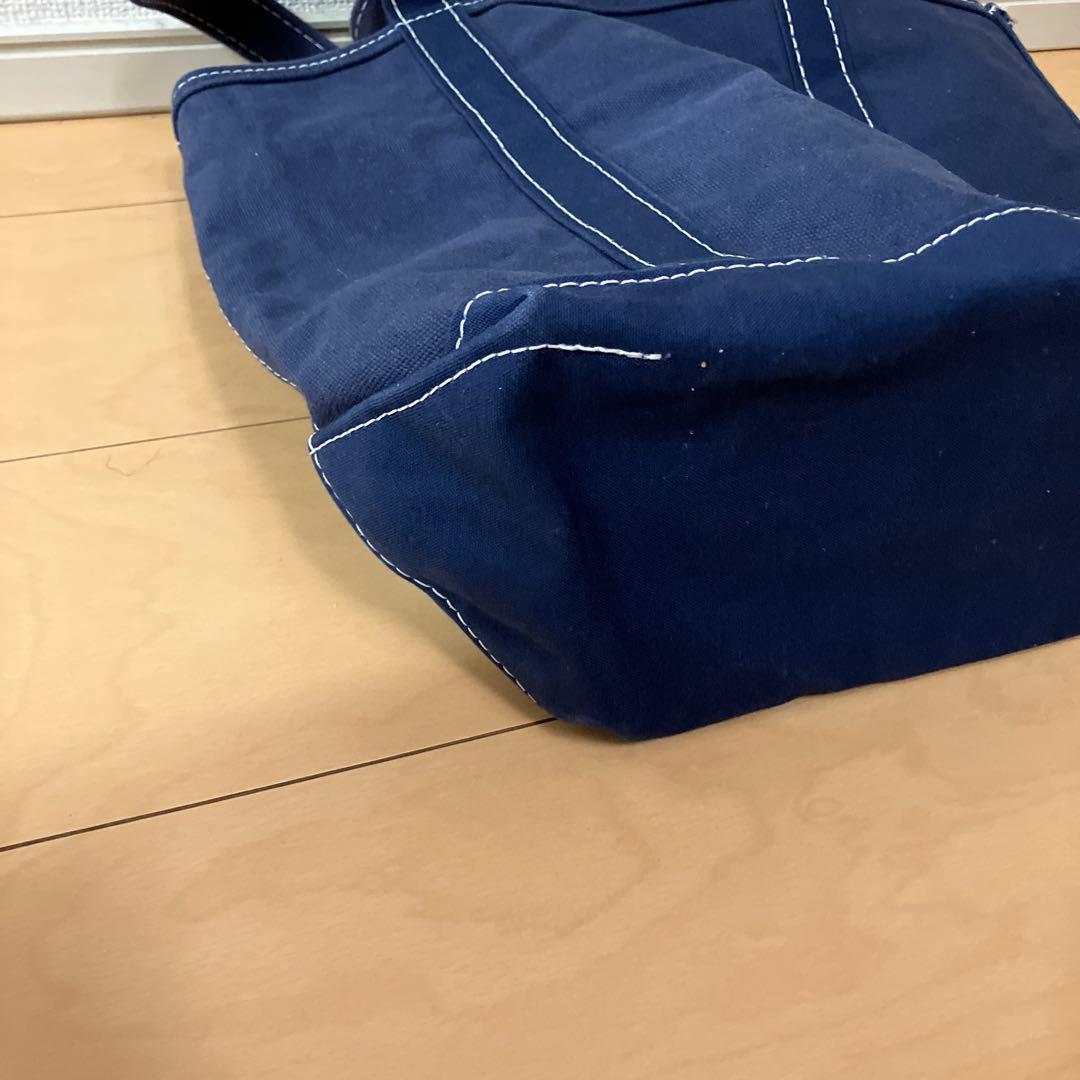 【希少品】　L.L.Bean ジップアップ トートバッグ ホワイトステッチ