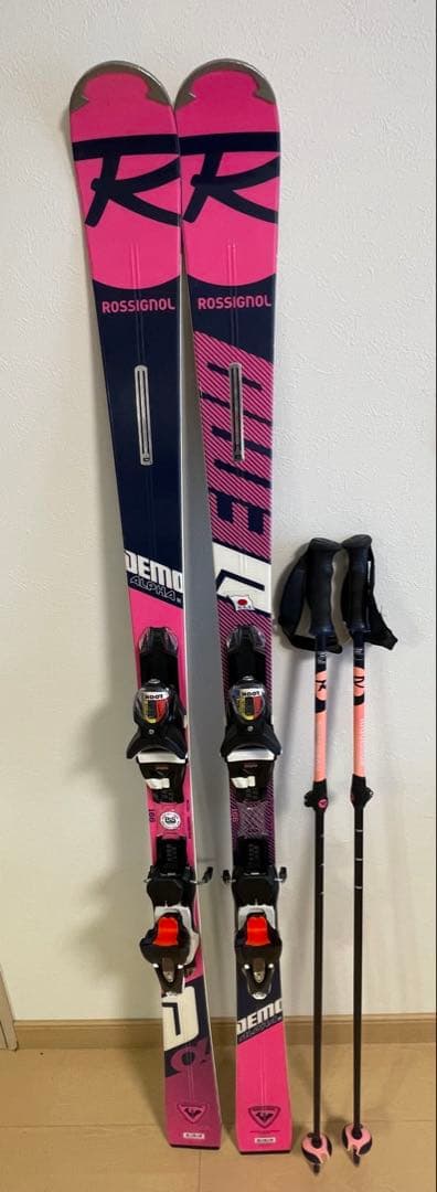 ★ストック付！SAJ ROSSIGNOL DEMO ALPHA TI 166cm ROSSIGNOL (ロシニョール) カービングスキー 166cm 18/19モデル DEMO