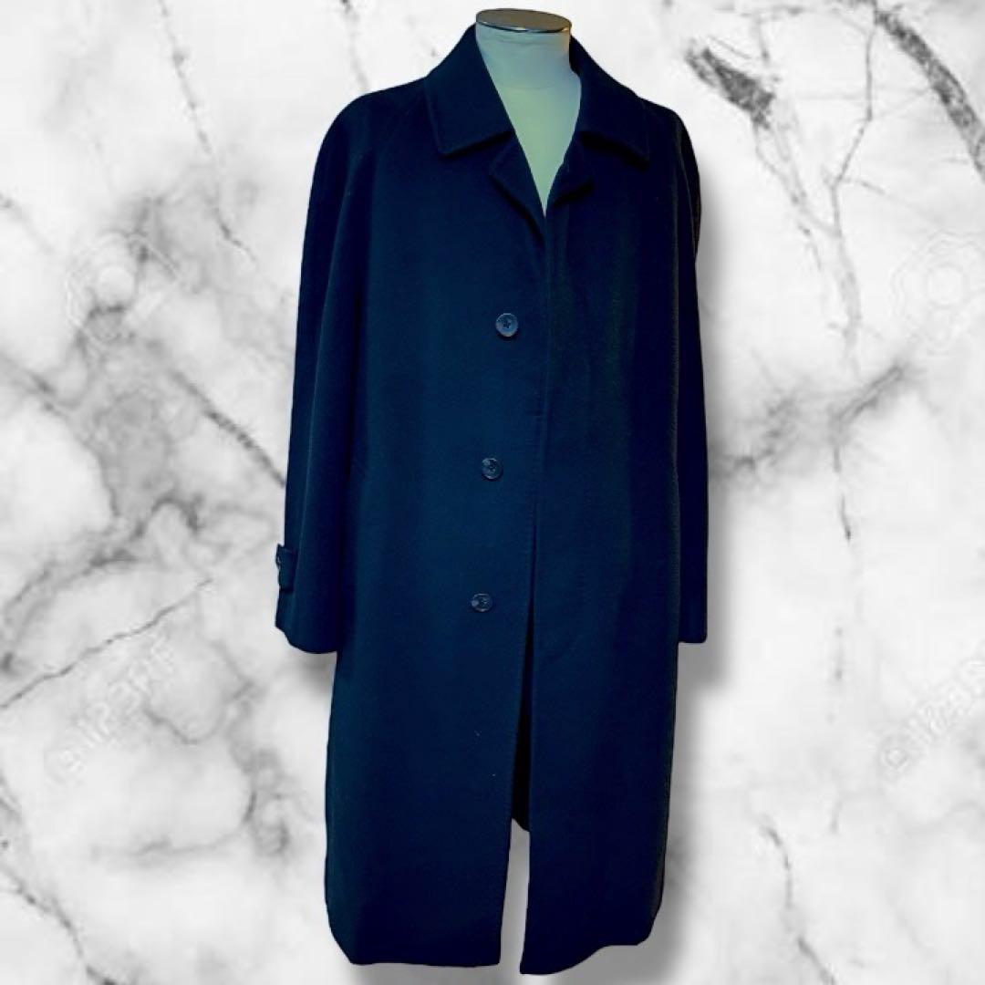 極上【ピュアカシミヤ100% 】moda d'italia 比翼 コート 黒 L - メルカリ