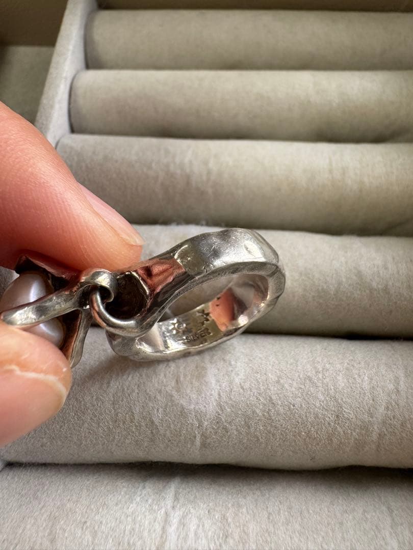 e.m. ゆれるリング パール ジルコニア シルバー IOSSELLIA - メルカリ