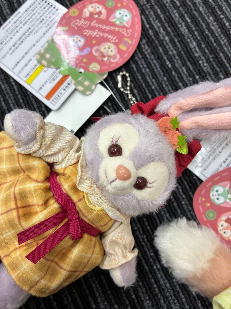 リーナベル　ステラルー　ぬいぐるみバッジ　ハートフェルトストロベリーギフト　2点