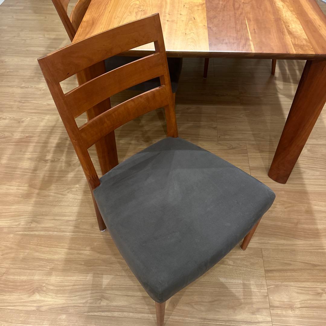 カリモク ダイニングテーブルセット DU5205 チェリーナチュラル 4脚