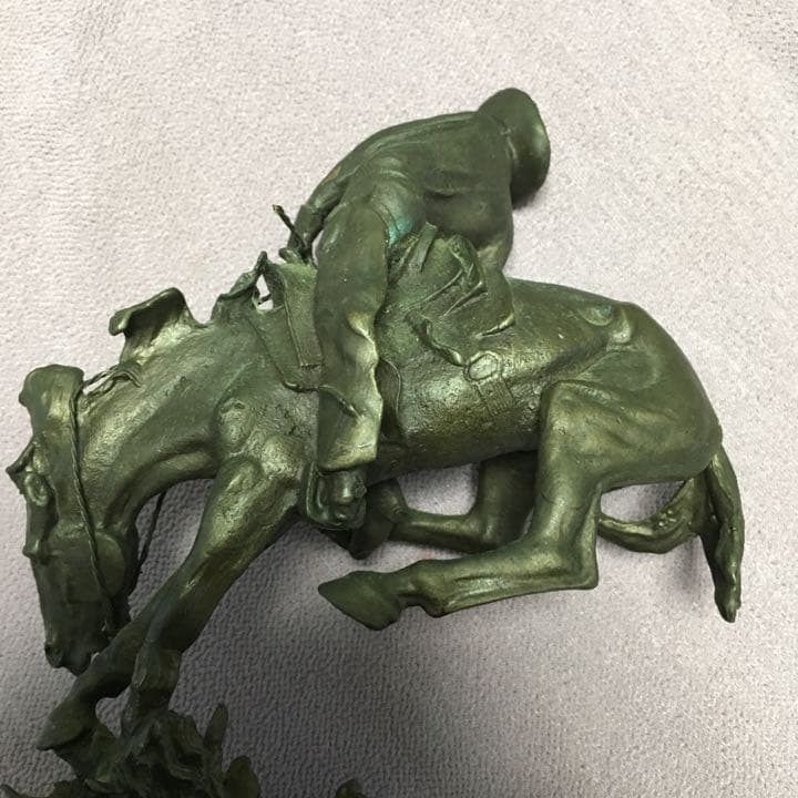 0459 カウボーイ ロデオ ブロンズ 像 フレデリック レミントン - メルカリ