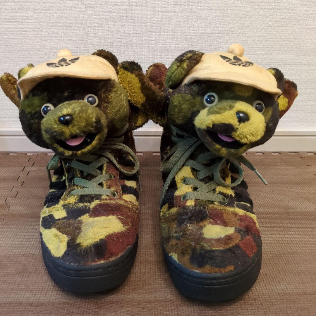 adidas x JEREMY SCOTT カモフラ ベア くま - メルカリ