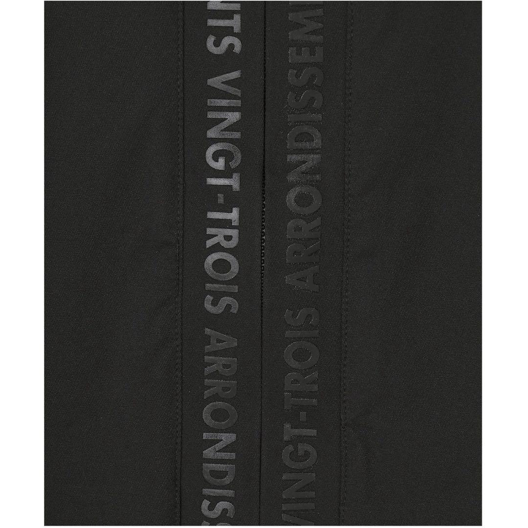 23区GOLF メンズ ライトフーデットブルゾン 防風 防寒 ブラック L