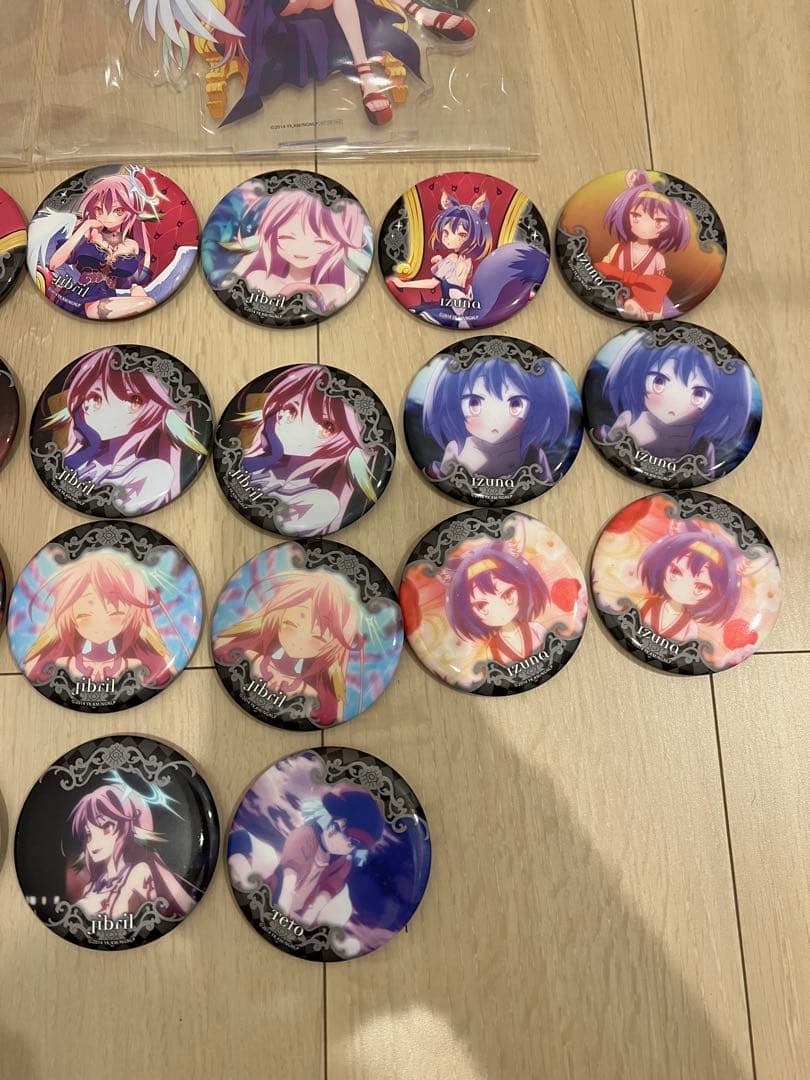 ノーゲーム・ノーライフ ラッキー缶バッジ まとめ売り 33点セット