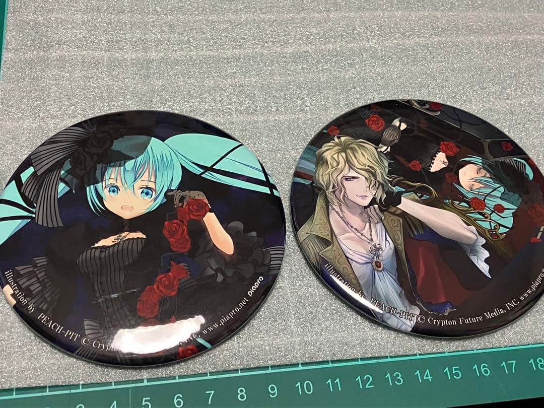 初音ミク × KAMIJO 10cm缶バッジ 2種セット ヴァンパイア・フェス