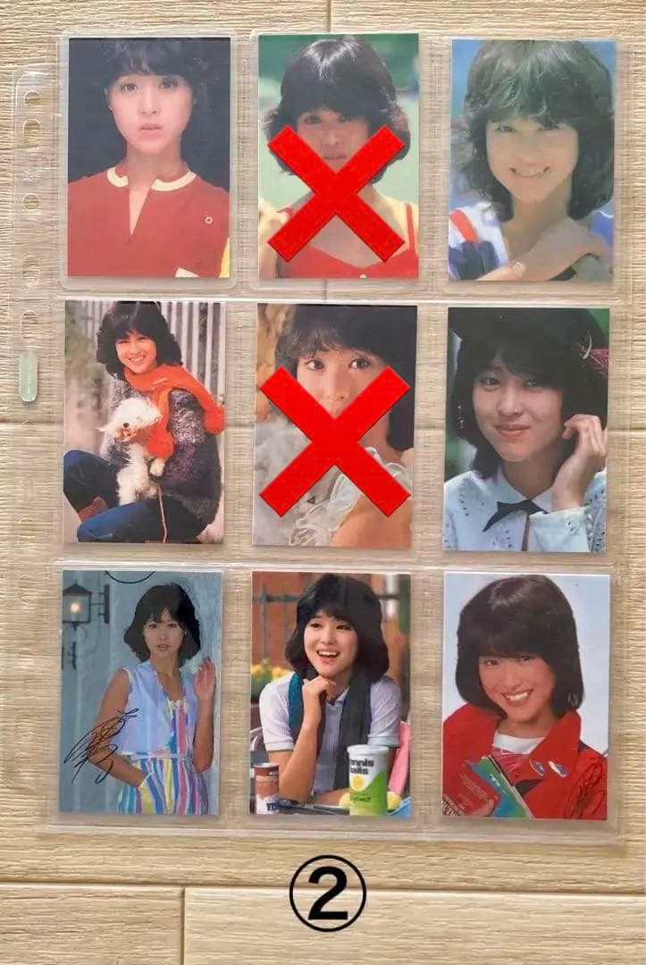 バラ売り可　松田聖子さんラミネートカード　52枚　昭和アイドル　昭和レトロ