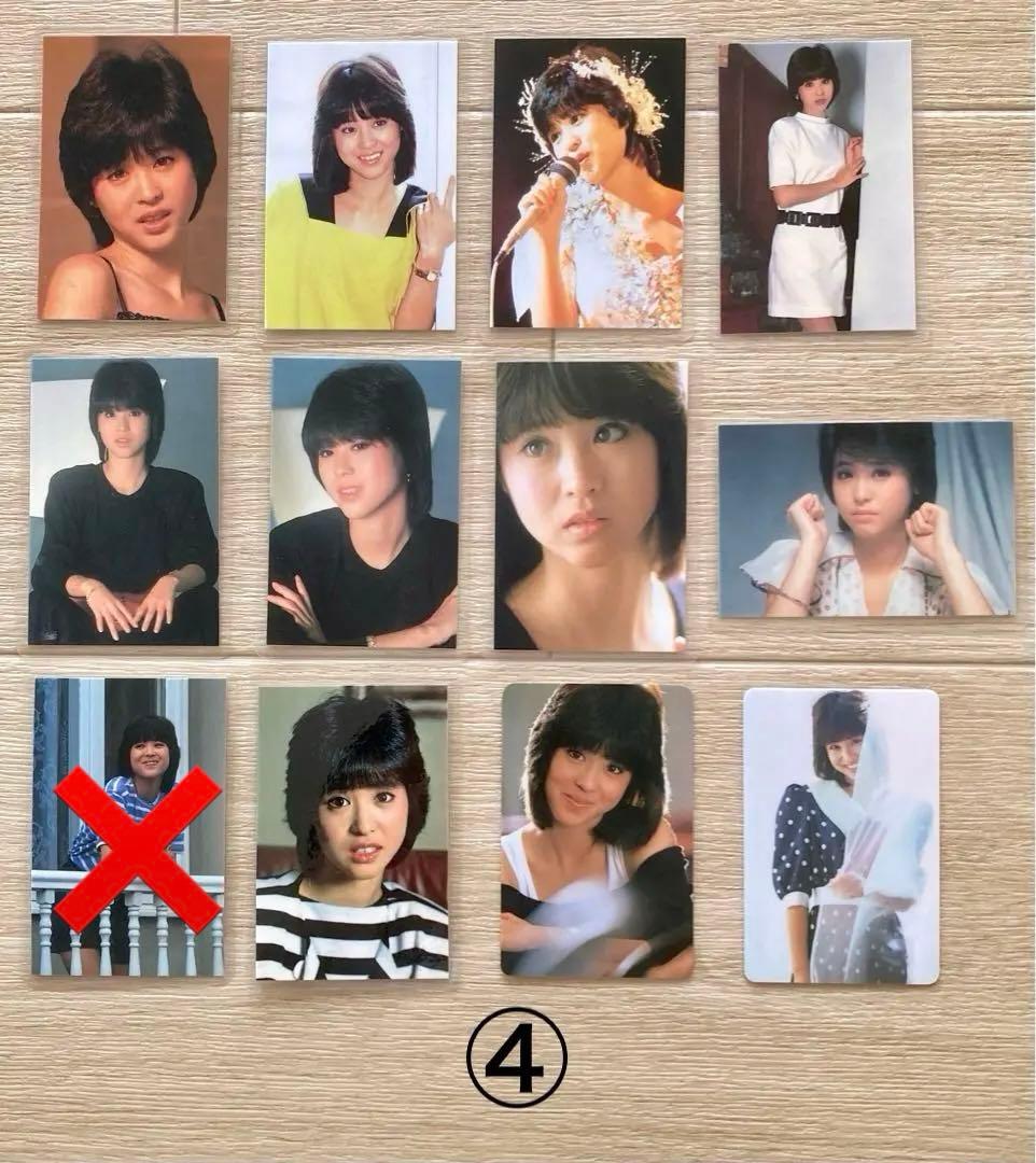 バラ売り可　松田聖子さんラミネートカード　52枚　昭和アイドル　昭和レトロ