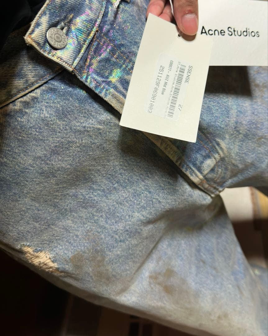 ジ*ン様 Acne Studios 2023スーパーバギーDirty halo - メルカリ