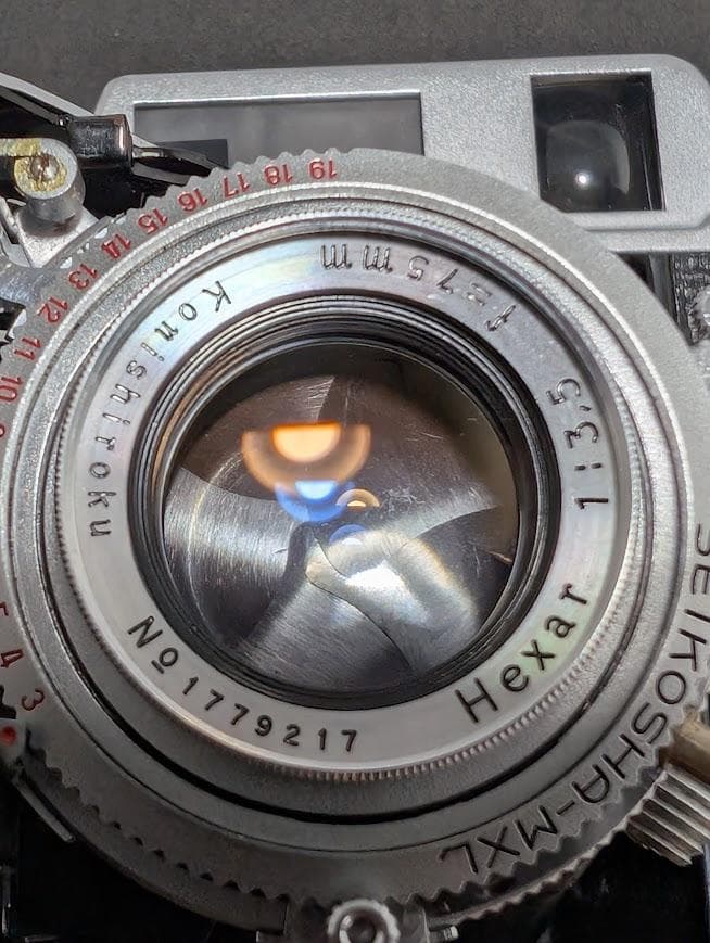 整備品】小西六(KONICA) Pearl Ⅳレンジファインダーフィルムカメラ