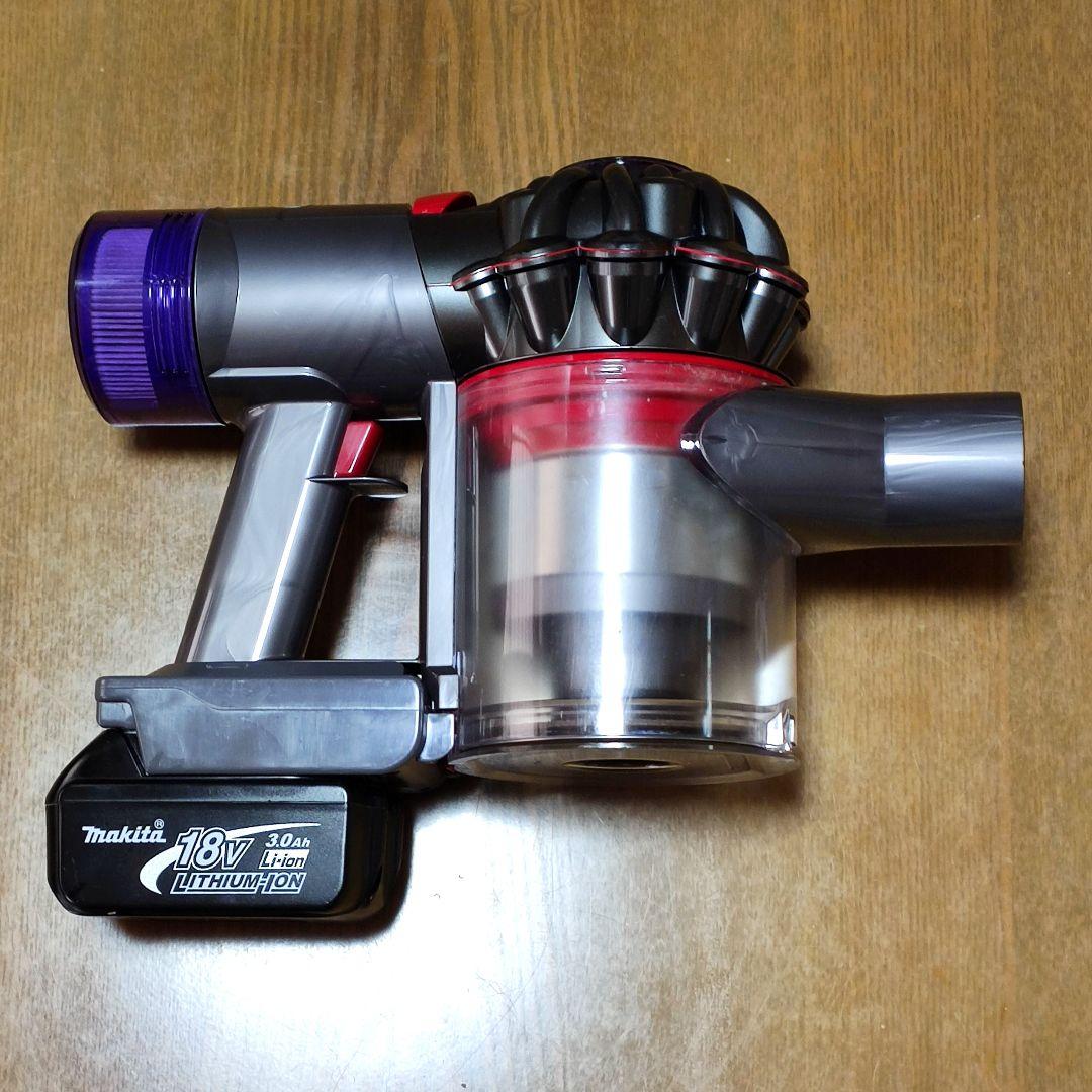 ダイソン V8 SV10K掃除機＋マキタ18vアダプターセット分解清掃済み動作