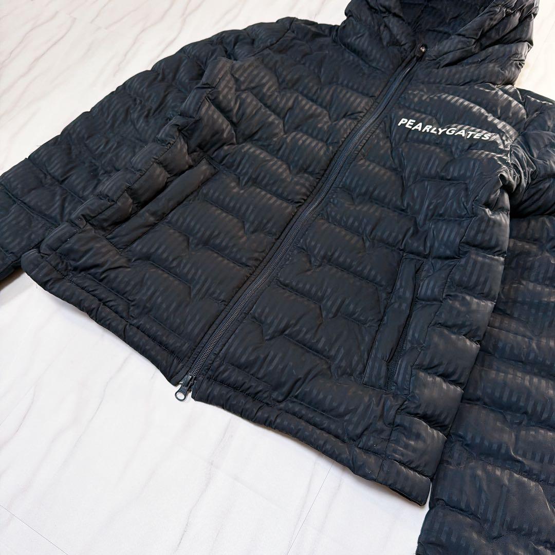 《2024年モデル》パーリーゲイツ ダウンジャケット 中綿 フード ネイビー 1