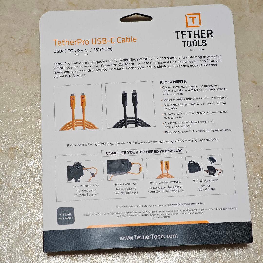 Tether tools セット Pro USB-C to 4.6m