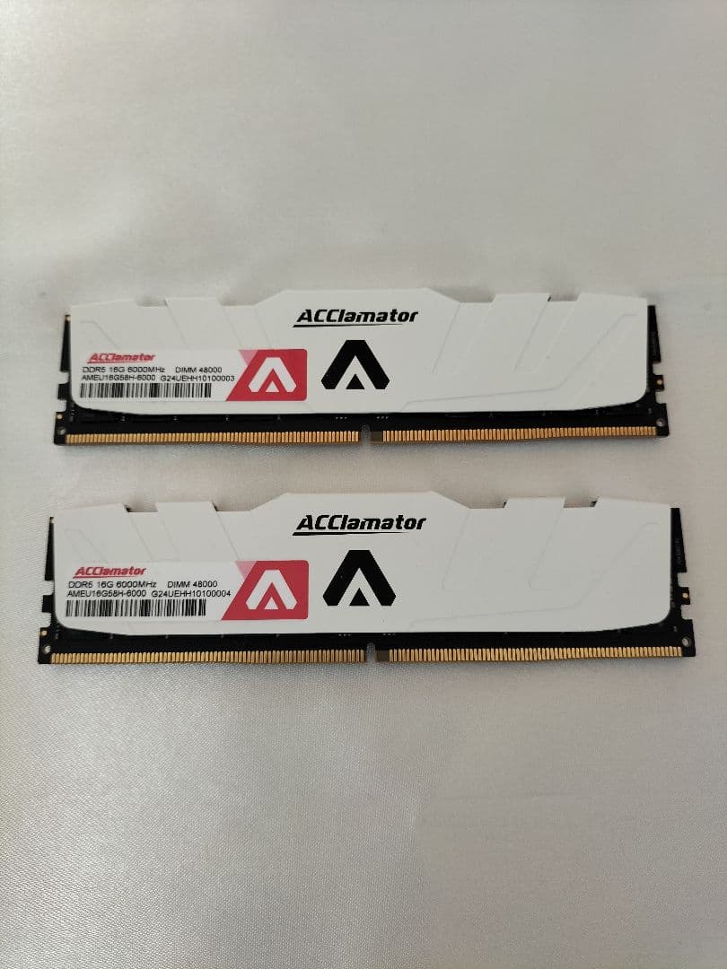 ACClamator DDR5 16GB 6000MHz メモリセット Amazon.co.jp: DDR5 32GB-6000MHz デスクトップPC用メモリ(16GB×2枚
