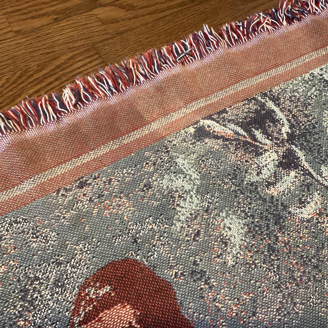 L.L.Bean　エルエルビーン　ビンテージ　ブランケット　ラグ　老人と少年