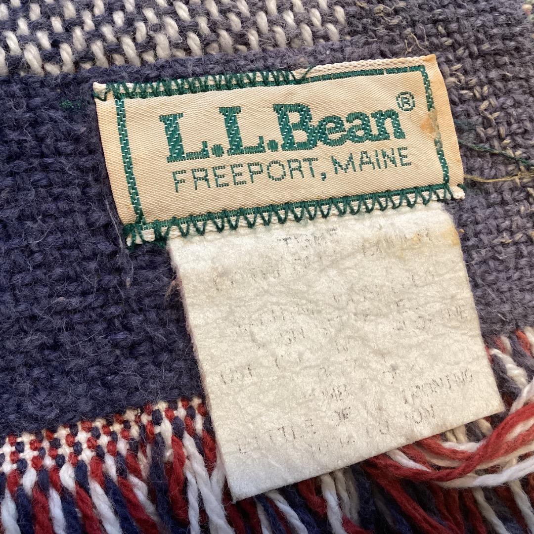 L.L.Bean　エルエルビーン　ビンテージ　ブランケット　ラグ　老人と少年