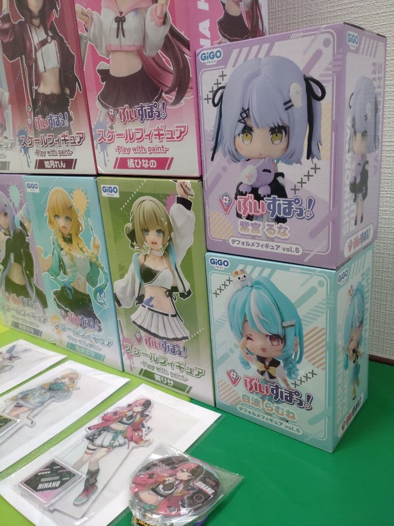 GIGO ぶいすぽっ！スケールフィギュア 11体セットアクスタ3 バッヂ1