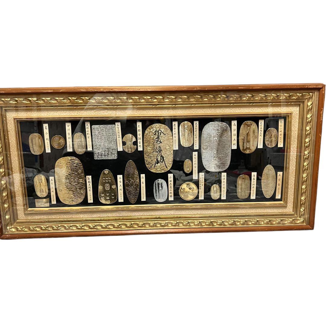 最終値下げ 大判 小判 古銭 レプリカ 額入り 額装 天保五両大判 菊宝